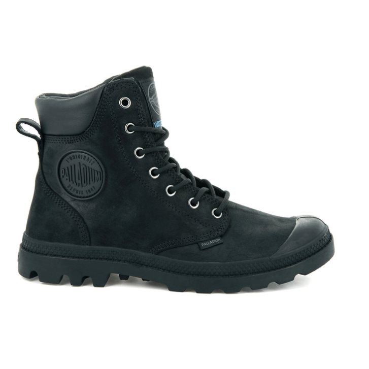 Bottes Palladium Pampa Cuff WP LUX Homme Noir | FR PTN098F